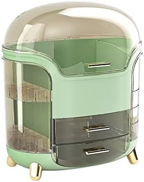 Transparent Cosmetics Storage Box Desktop Makeup Mask Drawer Multifutional Travel Cosmetics Storage Box (Color : Gray, Size : 30 * 34cm) (Gray 30 * 34cm) image 3