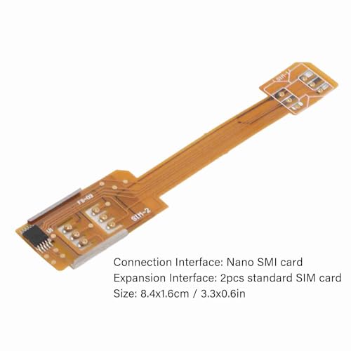 VBESTLIFE Extender scheda SIM, Nano SMI a scheda SIM standard da maschio a femmina Prolunga cavo FPC piatto morbido per tablet smartphone Android
