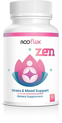 Anxiety Relief & Immune Support Supplement - Boost Mood & Reduce Stress - Cortisol Manager & Serotonin Enhancer - Ashwagandha Rhodiola Rosea Kava Kava L Theanine Saffron - Zen by Nooflux