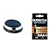 Joseph Joseph Switch Bilancia, Acciaio, Grigio, Elettrica + Duracell NUOVO Optimum AAA, Batterie Ministilo Alcaline, Confezione da 4, 1.5 V LR03 MX2400