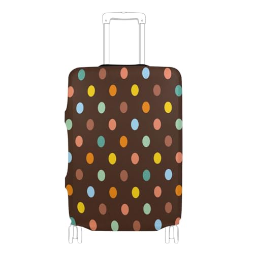Joisal Colorful Polka Suitcase Cover Fit 18-32 Inch Luggage Identifiers for Suitcases