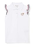 Steiff Mädchen Poloshirt Polohemd, Bright White, Weiß