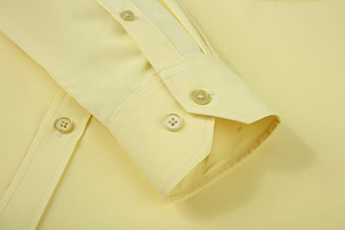 Alex Vando Mens Dress Shirt Wrinkle Free Regular Fit 4-Way Stretch Button Down Shirts