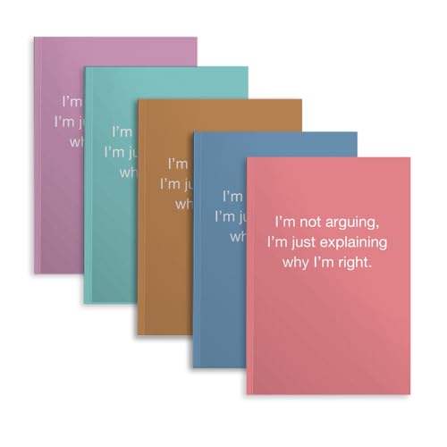 Image of 5 PCS Notebook Journal, Notebooks for Work, Note Taking Writing Funny Office Accessories Gag Gifts for Boss Nurse Lady Manager Mentor Christmas Birthday Retirement 5.7 x 8.3 Inches 41 Sheets
