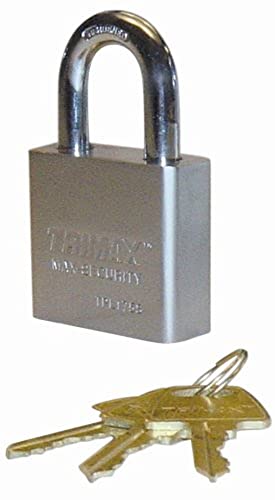 Image of Trimax TPL175S Square Hardened 50mm Solid Steel Padlock 1.25 inch x 10mm Dia. Shackle - Rekeyable