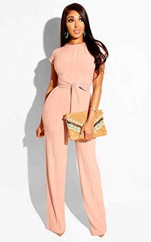 Oluolin Womens High Waist 2 Piece Outfits Jumpsuits Playsuit Skinny Pants Set Tracksuit #TOP4