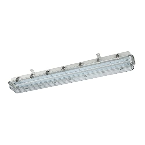 Sokply LED Explosion Vapor Proof Light ETL&UL844 Certified 60W 8400LM (300W HPS Eqv.), 4FT Class I Division II Hazardous Locations Industry Luminaires 0-10V Dimmable IP66 Waterproof, R4 Series