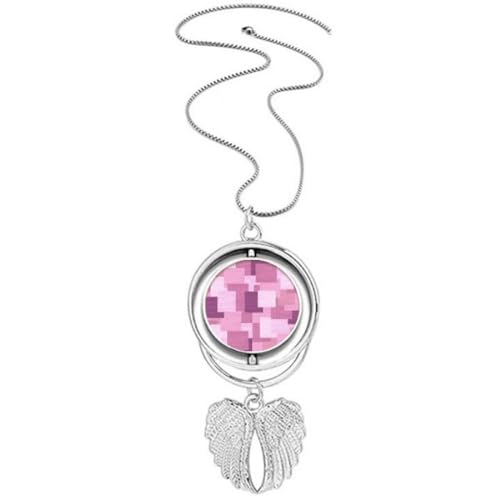 Collier ailes d'ange tissu lin violet : bijou fantaisie et ras de cou