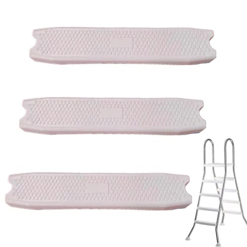AIBOTY Escalera De Piscina Universal De 18 De Repuesto, Escalera De Plástico Moldeado para Piscinas Elevadas Escalón De Peldaño,3pcs
