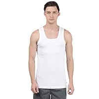 Jockey 8816 Men’s Super Combed Cotton Round Neck Sleeveless Vest with Extended Length for Easy Tuck