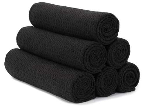 UNIMADE Salon Towels 48 Pack, Super Soft Microfiber Hand Towel, Highly Absorbent Hair-Drying Cloth for Gym, Bath, Spa Use and Home Beauty Care - White (16x29 inch)
