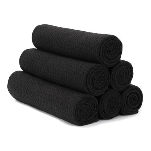 S&T INC. Microfiber Gym Towels, Yoga Towel for Home and Gym Bag, 16 Inch x 27 Inch, 6 Pack