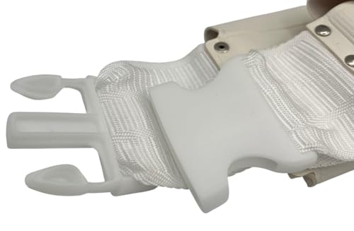 Unstitched Ehram Ahram Ihram Belt for Hajj Umrah, Adjustable Waist Belt with Pockets, Premium Materials, White.3