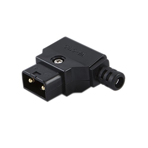 Vellcon D-Tap Dtap Power Type B Male Rewirable DIY Plug for Camcorder Rig Power Cable V-Mount Anton Camera Battery Black
