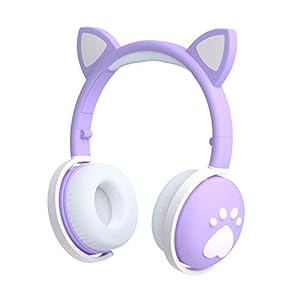 koptelefoon SFBBBO Led Kat Oor Koptelefoon Annuleren Draadloze Bluetooth 5.0 Volwassenen Kinderen Headset Ondersteuning Tf-kaart Radio Met Microfoon 4