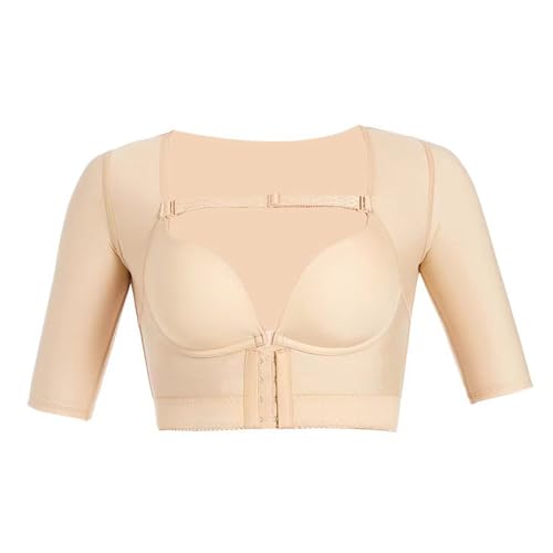 Arm Compression Sleeves, Posture Corrector Tops, Shape Your Breast Enhances Comfort All Day,Flesh,L