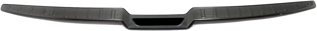 Car Accessories Fit for Hyundai Tucson 2024 2023 2022 Rear Outside Bumper Sill Plate Guard Cover Trims (Brushed Black Style) 1PCS Stainless Steel