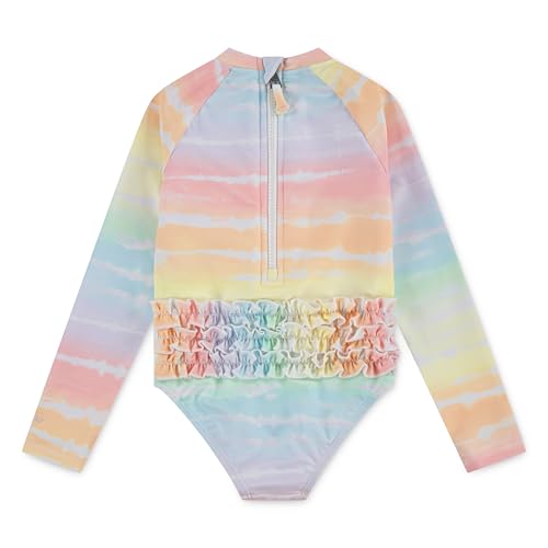 Hurley Baby-Girls Long Sleeve One Piece Rash Guard Swimsuit2