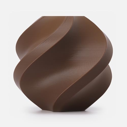 Bambu Lab PLA Filament Matte 3D Printer Filament 1.75mm PLA 1kg High Tenacity Eco Friendly - Cocoa Brown (10802) - Spool