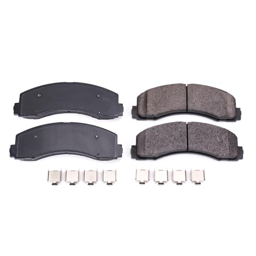 Image of PowerStop Front Brake Pads for Ford Expedition 2010-20 |F-150 2010-20 |Lincoln Navigator 2010-20 - Z17 Ceramic Brake Pads with Installation Hardware, 17-2087