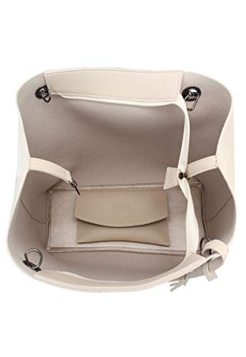 Bolsa Feminina Retta Saco Corrente Grafite Necessaire Marfim (Marfim)