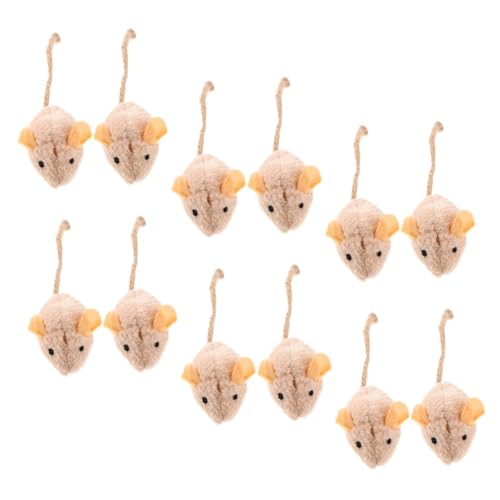 Ratones de felpa para gatos TOYANDONA 12 juguetes para el salón de casa 2
