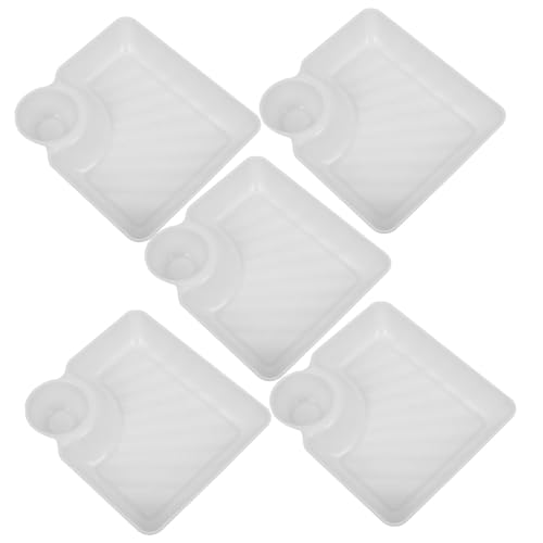 Platos para dumplings Luxshiny 5 piezas con compartimento para salsa miniatura 1