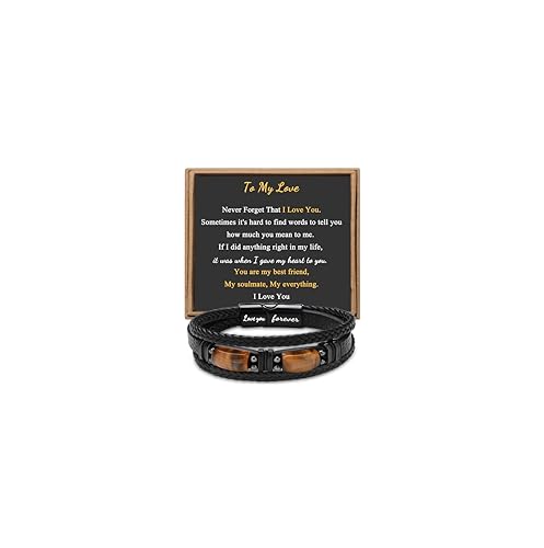 JoycuFF Men’s Leather Bracelet