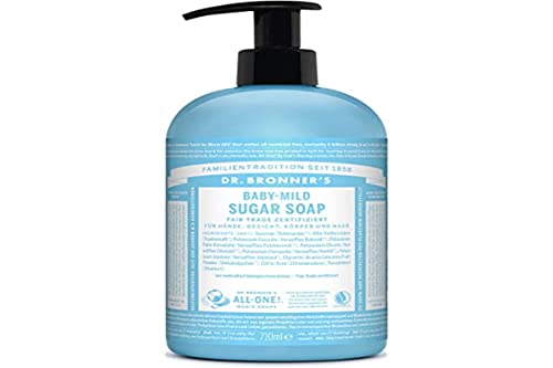 Sugar Soap Neutre Dr. Bronner's anti tiraillement soin peaux sensibles 710ml