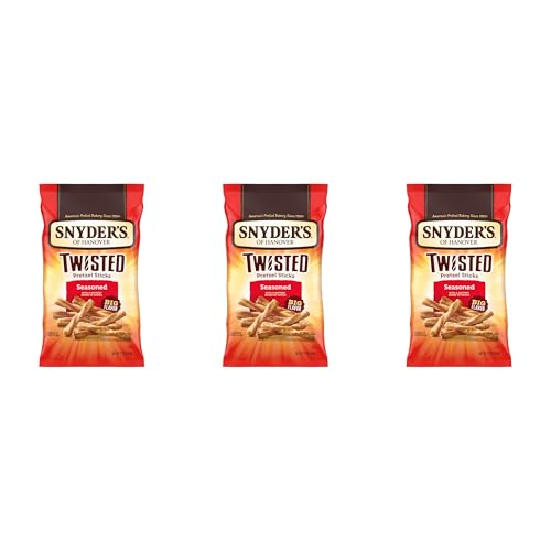 Image of Snyder's of Hanover, Seasoned Twisted Pretzel Sticks, 12 Oz Bag (Pack of 3)
