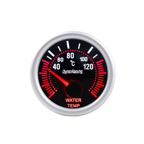 Medidor temperatura agua 52mm indicador LED universal coche 12V lente ahumada