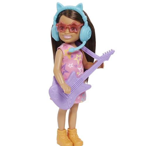 Image of Barbie Dolls & Accessories, Sisters Pop Star-Themed Playset, and Chelsea Dolls with Musical Pieces, Toy Gift for Kids​