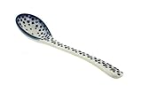 Blue Rose Polish Pottery Small Dots Sugar Spoon