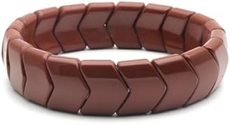 Power Ionics Chakra Bracelet with Real Stones (Tourmaline, Tiger's Eye, Obsidian, Lava Stone) & Pearl Bracelet for Men & Women, 17.5-21 cm - Bracelets for Men as a Gift or Friendship Bracelet