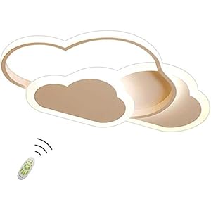 Plafoniera a forma di nuvola creativa con telecomando dimmerabile, plafoniera in acrilico da incasso per soggiorno, camera da letto, corridoio e camera dei bambini, 52 cm (20,5 in) 36 W