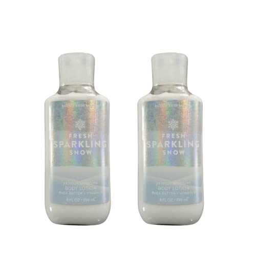 Bath & Body Works Gift Set of of 2 - 10 Fl Oz Shower Gel (Fresh Sparkling Snow) Packaging Varies