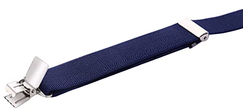 Image of Men's Boys' Bow Tie and Suspenders Set Y Shape Adjustable Elastic