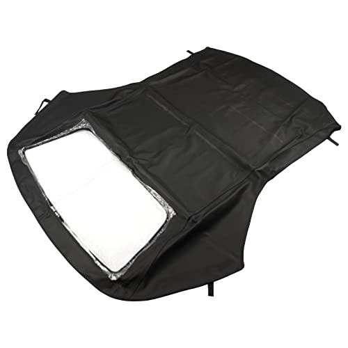 GLOSSY AUTO PARTS 3661100047 Cabrioverdeck Softtop Verdeckbezug Schwarz Kompatibel mit 8i 323i 328i E36 1994-1999