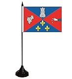 U24 Drapeau de table écrouves (France) - 10 x 15 cm