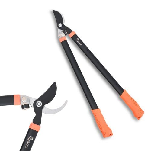 Ugaoo Bypass Lopper with Compound Action | Heavy-Duty Tree Trimmer Secateurs | Shock-Absorbing, Effort-Saving Handle | Garden Lopper Pruning Tool for Thick Branches (Black)-image-12