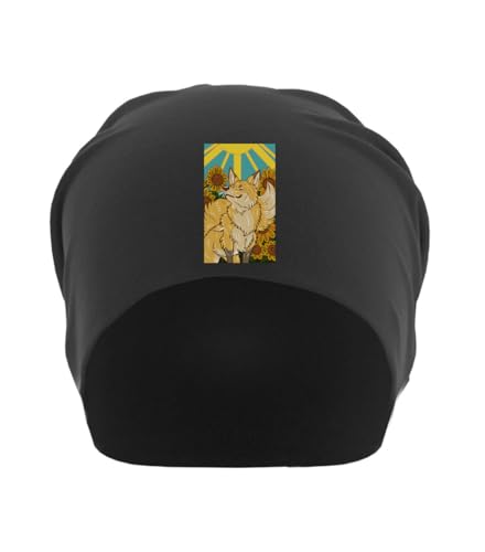 Bonnet tarot soleil noir coton fin vêtement sorcière ésotérique accessoire mode gothique