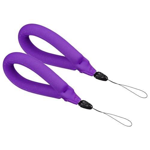 Sangle de poignet flottante PATIKIL en néoprène violet pour caméra lot de 2