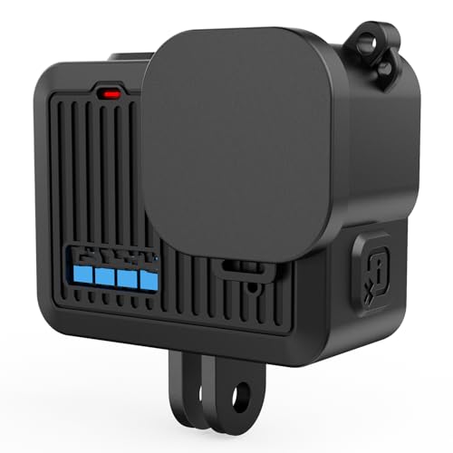 Fututech - Carcasa de silicona para GoPro Hero 4K Funda de protección para lentes y tapas laterales para cámara de acción Kit Accesorios - imagen 5