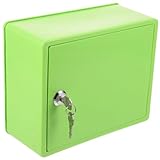 VILLFUL Abschließbare Garten organizer Box mit Hängefunktion Große Aufbewahrungsbox aus Robustem Kunststoff Platzsparend für Gartengeräte und Haushaltsutensilien Hellgrün für Outdoor und