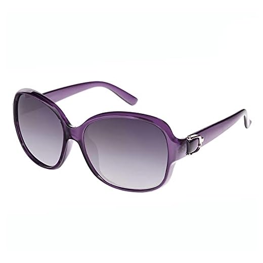 EFE Lunette Polarisante Femme, Lunettes Tendances Polarisée Ronde Retro Protection de Solaire UV400 Vue Nette pour Photos Voyage,Violet