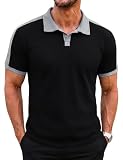 Diseño slim fit con rayas: Esta camisa polo hombre de manga corta combina cuello clásico, tapeta con botones y detalles de rayas para un estilo moderno y cuidado. El corte slim fit se adapta a la silueta sin resultar incómodo, mientras que la abertura lateral mejora la libertad de movimiento.