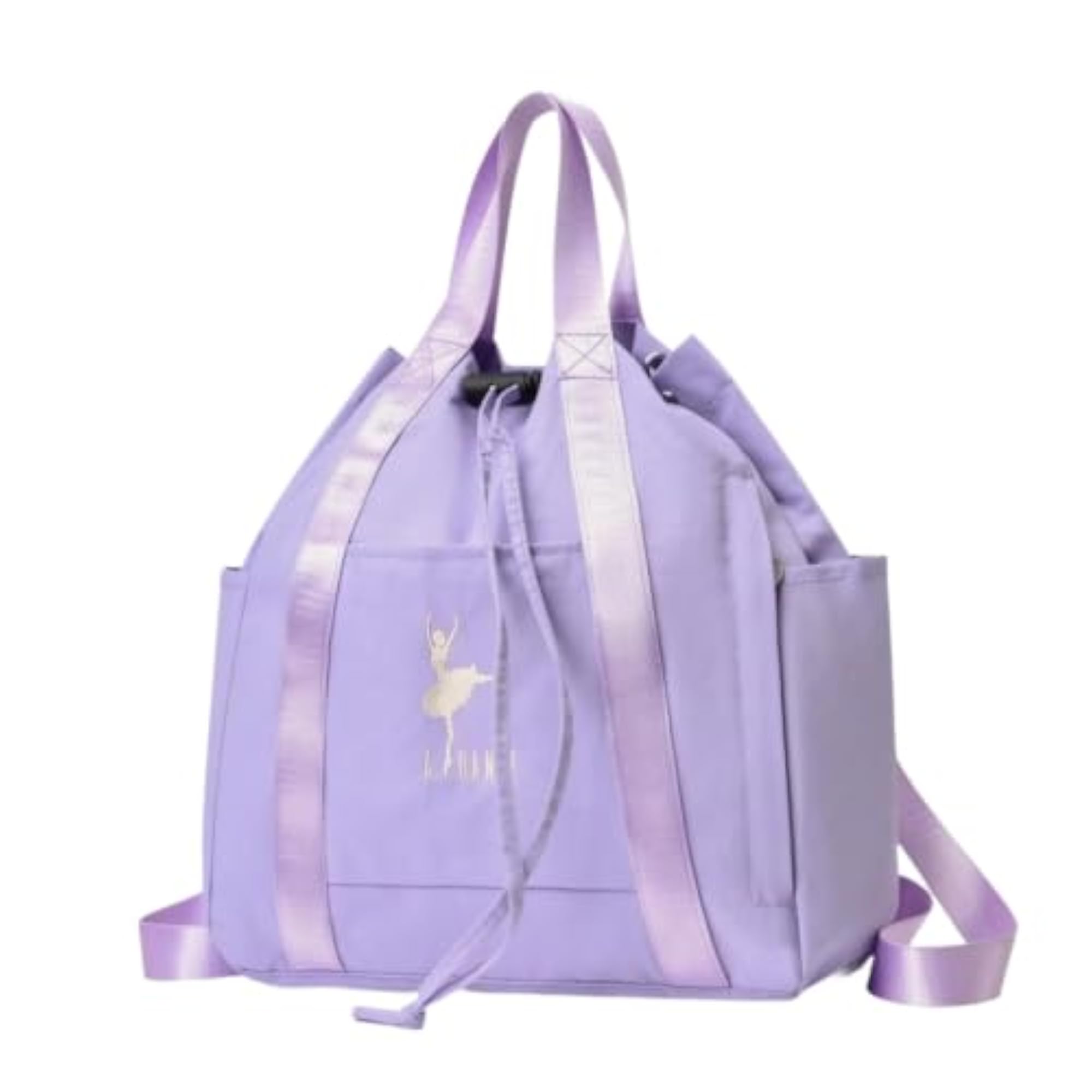Soft-Structured Drawstring Backpack with Adjustable Shoulder Straps