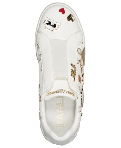 Image of Karl Lagerfeld Women's Mavise Slip on Sneaker with Pins