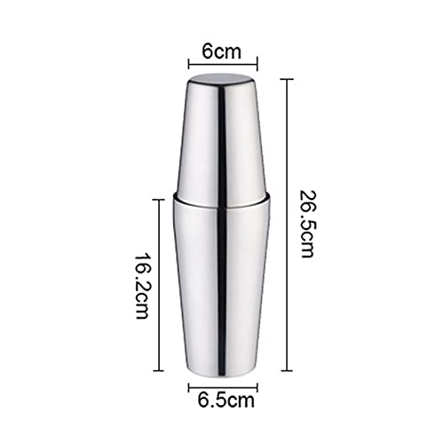Coctelera para cócteles y juego de cóctel de acero inoxidable estilo Boston Shaker 3