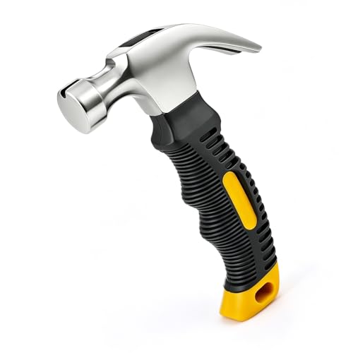 SHENHORCH- 8oz Small Magnetic Claw Hammer Mini Hammer for Women&Kids Camping Hammer Stubby Tack Hammer Nail Hammer